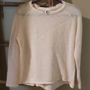 Lucky Raw Edge Sweater